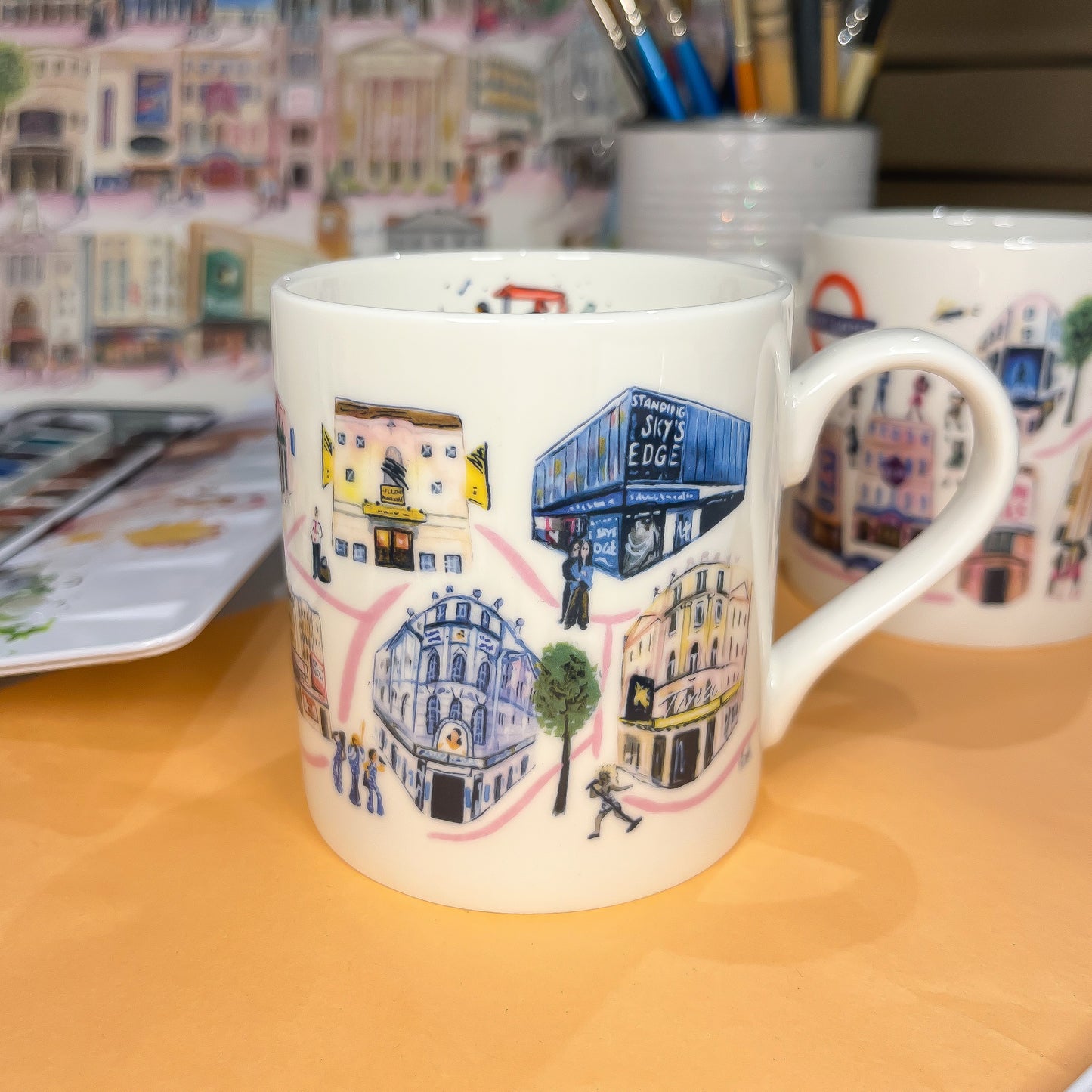 West End Theatres Bone China Mug